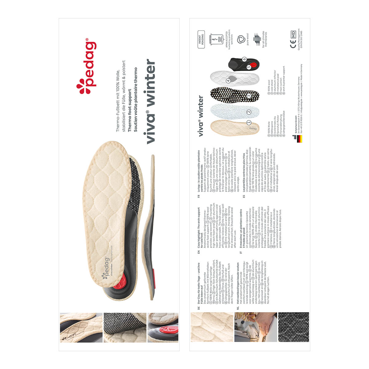 pedag Thermo-Fussbett Viva Winter, produktansicht 1