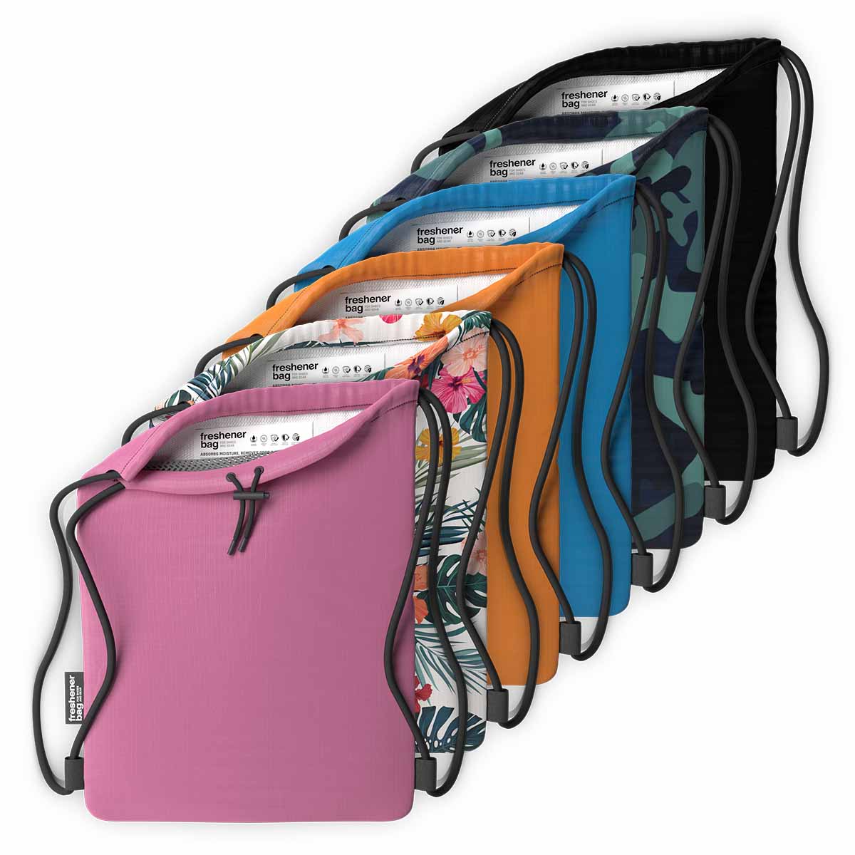 SmellWell Sportbeutel Freshener Bag XL, Erfrischender Turnbeutel 20 Liter für Schuhe und Ausrüstung, in vielen Farben