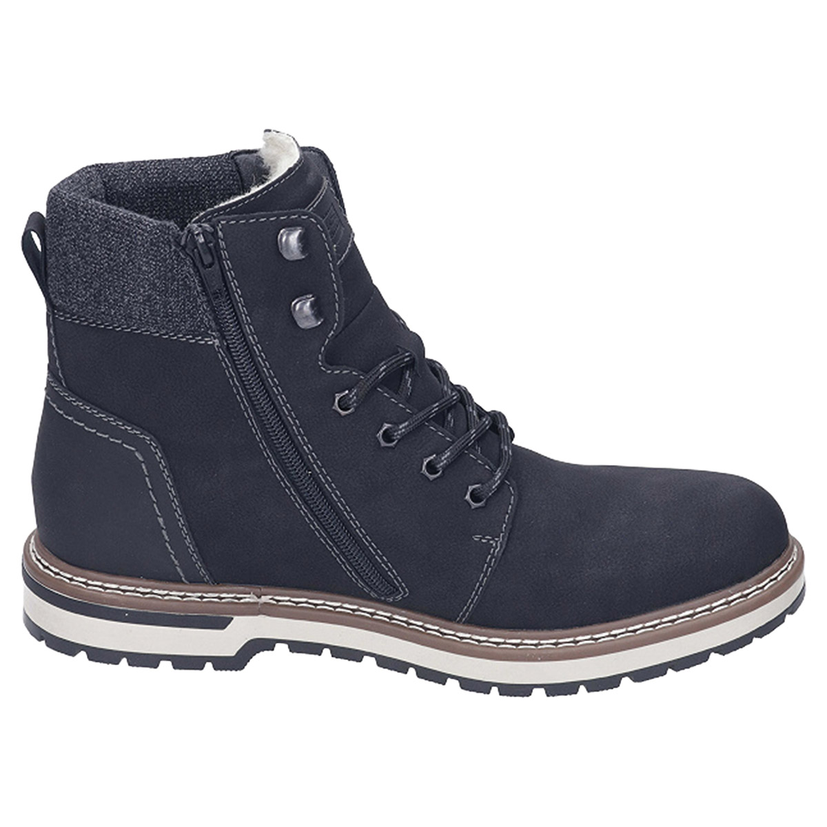 Rieker Schnürstiefel Warmfutter schwarz