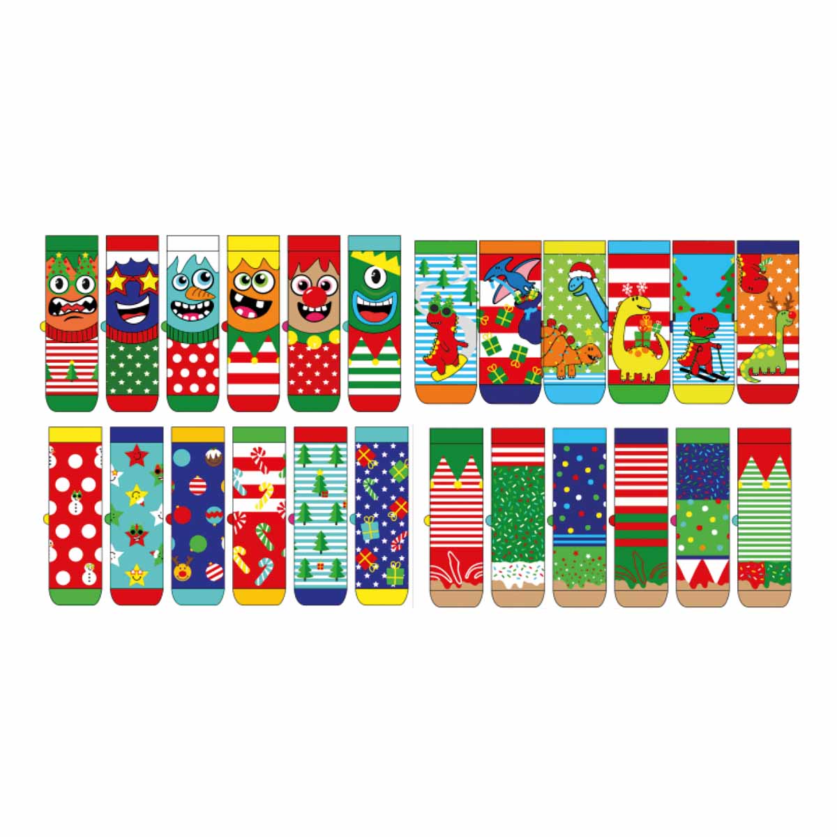 United Oddsocks Sockenkalender A Very Oddsock Christmas Calendar 30-38, produktansicht 3
