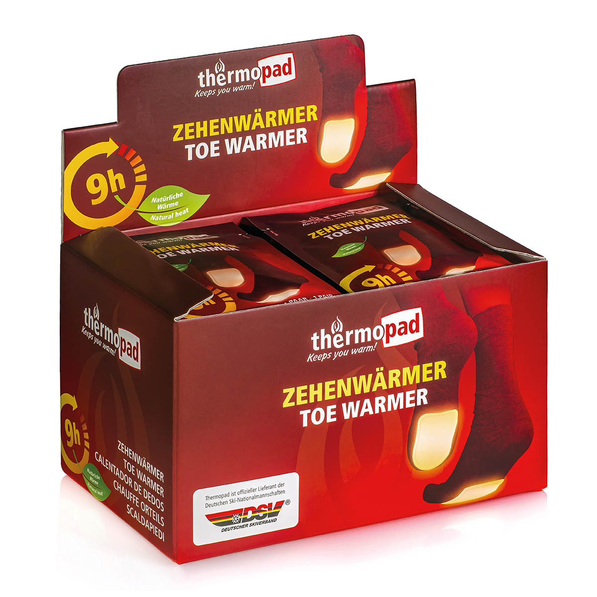Thermopad Zehenwärmer, Ultra-dünne Zehenwärmer für bis zu 9 Stunden warme Füsse, produktansicht 1