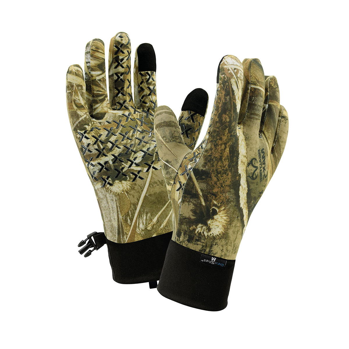 Dexshell Handschuhe StretchFit by Defuze Realtree Max-5 Camo, Wasserdichte, leichte Merino-Handschuhe