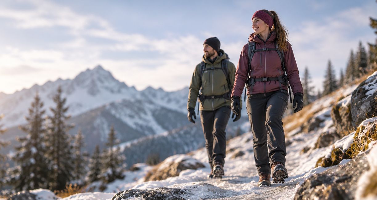 Gleitschutz – Sicher unterwegs bei jedem Wetter. Ob Winterwanderung, Bergtour, Spaziergang oder Alltag. Wir begleiten dich mit hochwertigen Spikes, auf die du dich verlassen kannst.