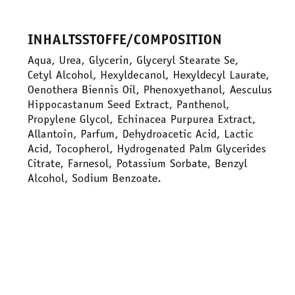 Saicara Intensivpflegecreme Foot Repair, Schnell einziehende Repair-Creme, Inhaltsstoffe