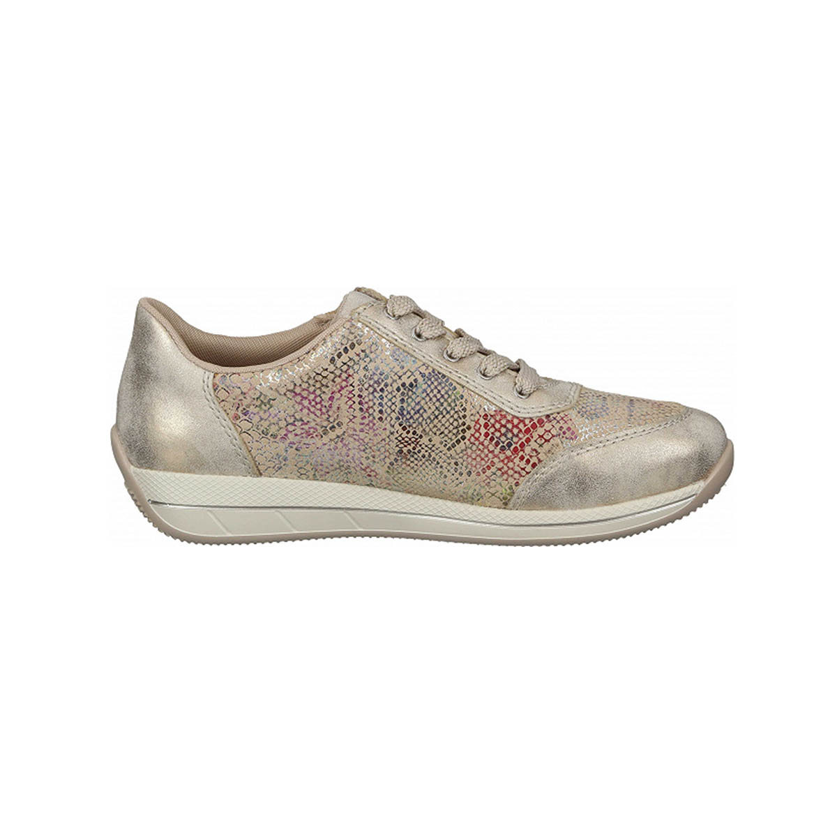 Rieker Sneaker mit Schürung und Reissverschluss weiss, produktansicht 2