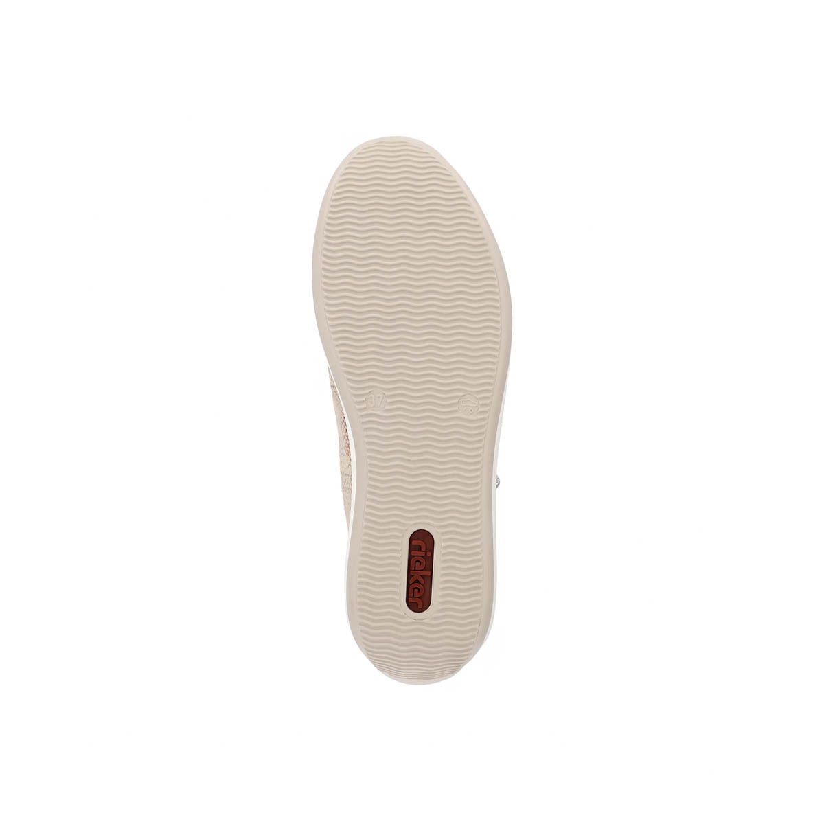 Rieker Sneaker mit Schürung und Reissverschluss weiss, produktansicht 5