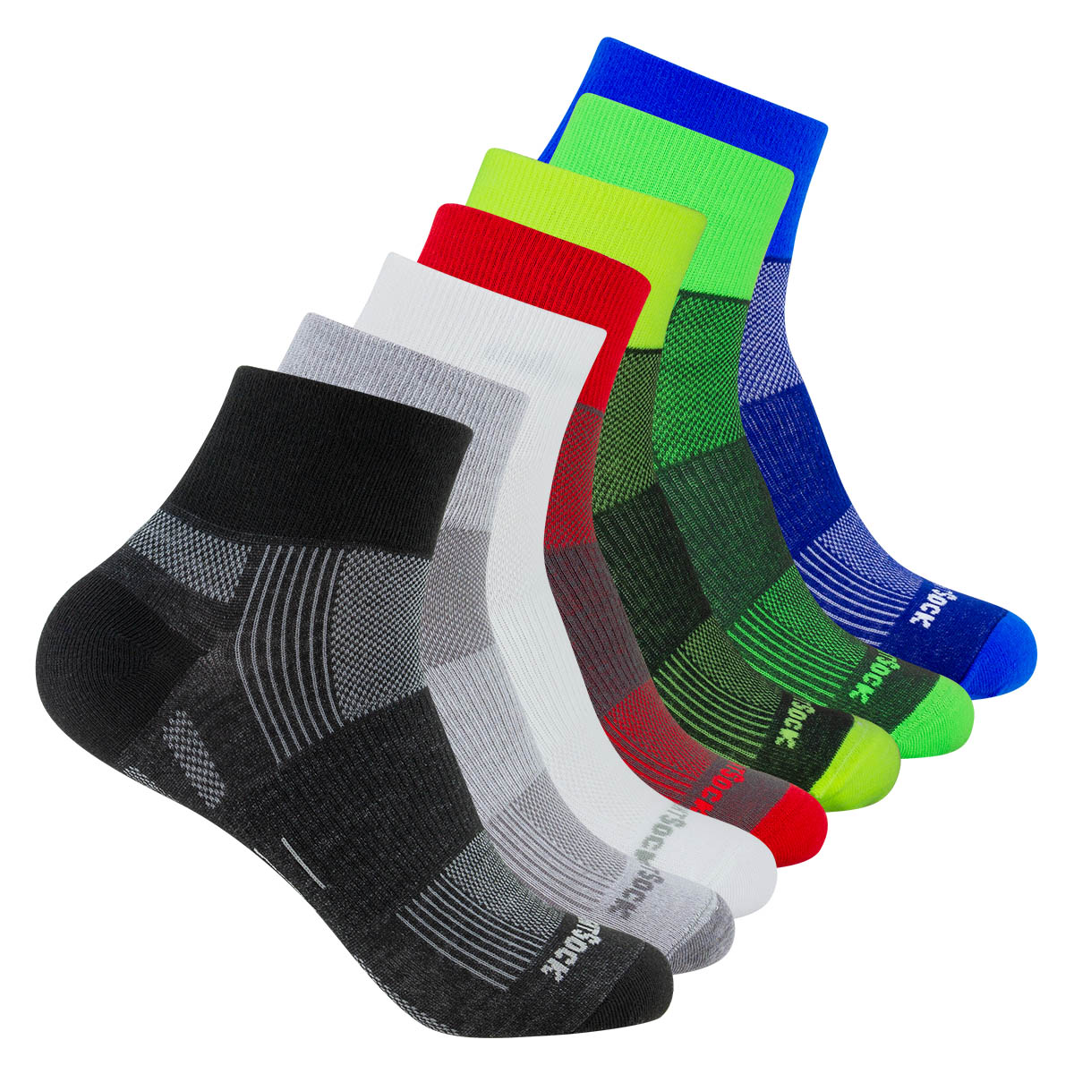 Wrightsock Explore Quarter: ungepolsterte, leichte, knöchelhohe Hikingsocke mit dichterer Webart und Anti-Blasen-System in vielen Farben