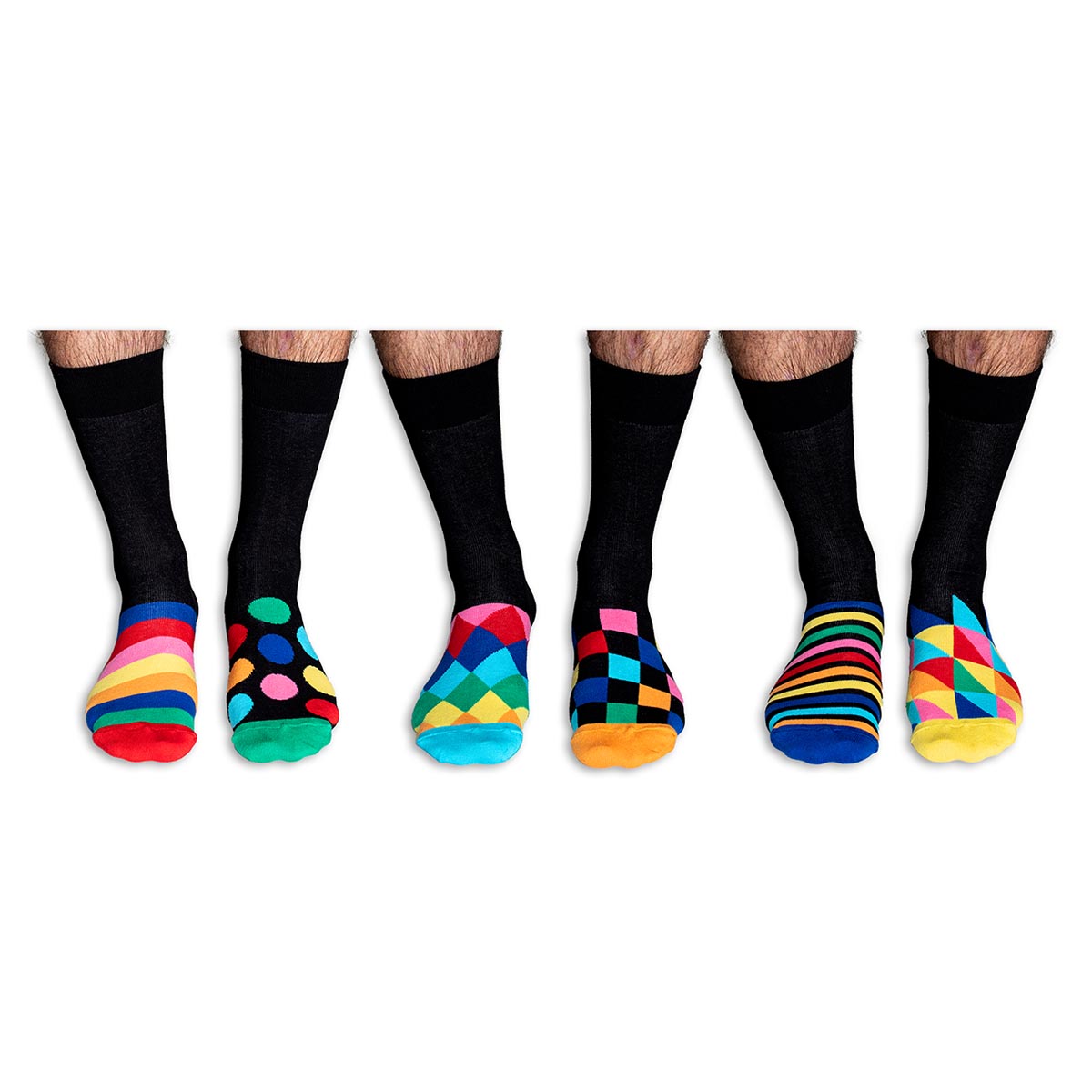 United Oddsocks The Sock Exchange 39-46, Bürotaugliche Socken mit farbenfrohe Mustern