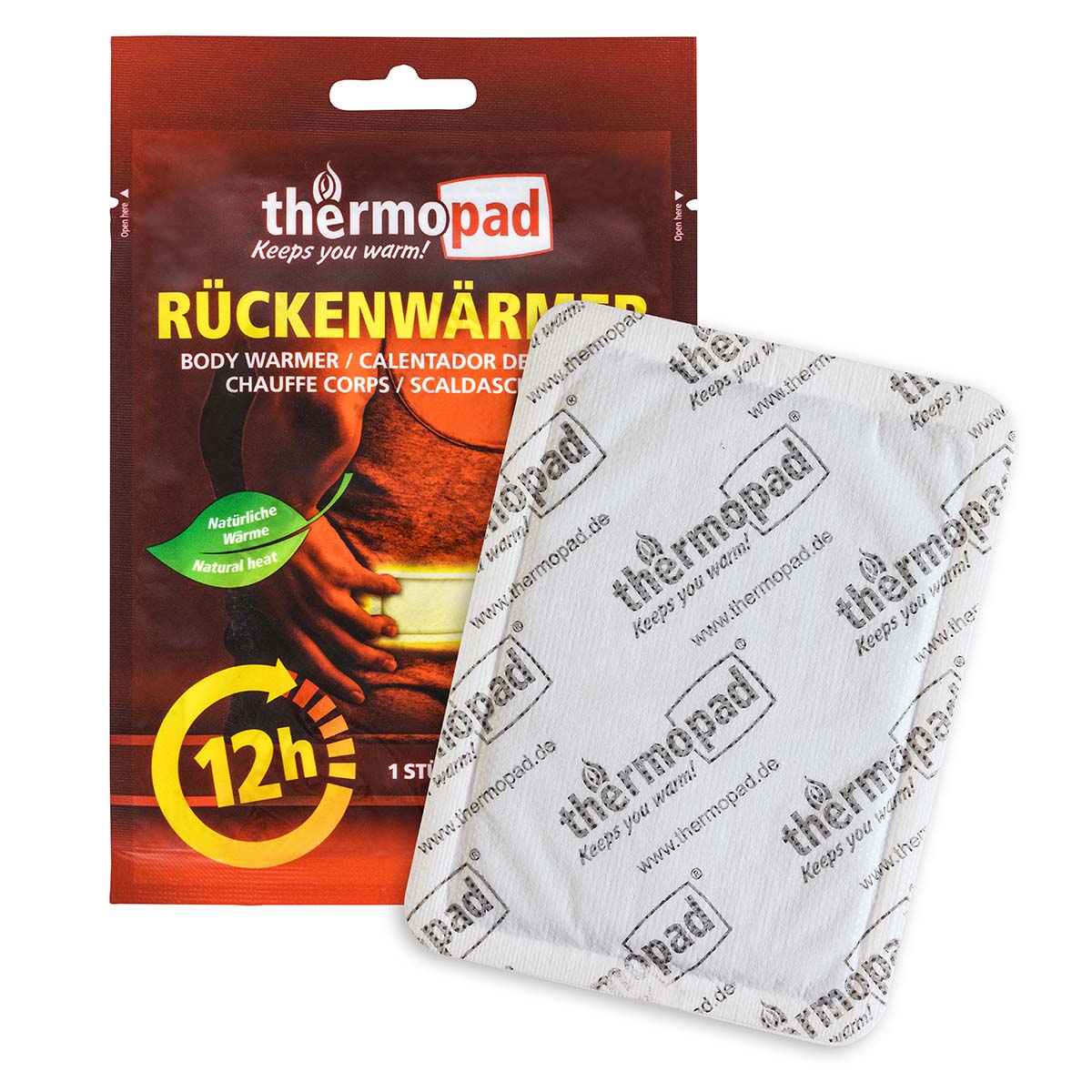 Thermopad Rückenwärmer, Bis zu 12 Stunden gezielte Wärme für Rücken und Körper