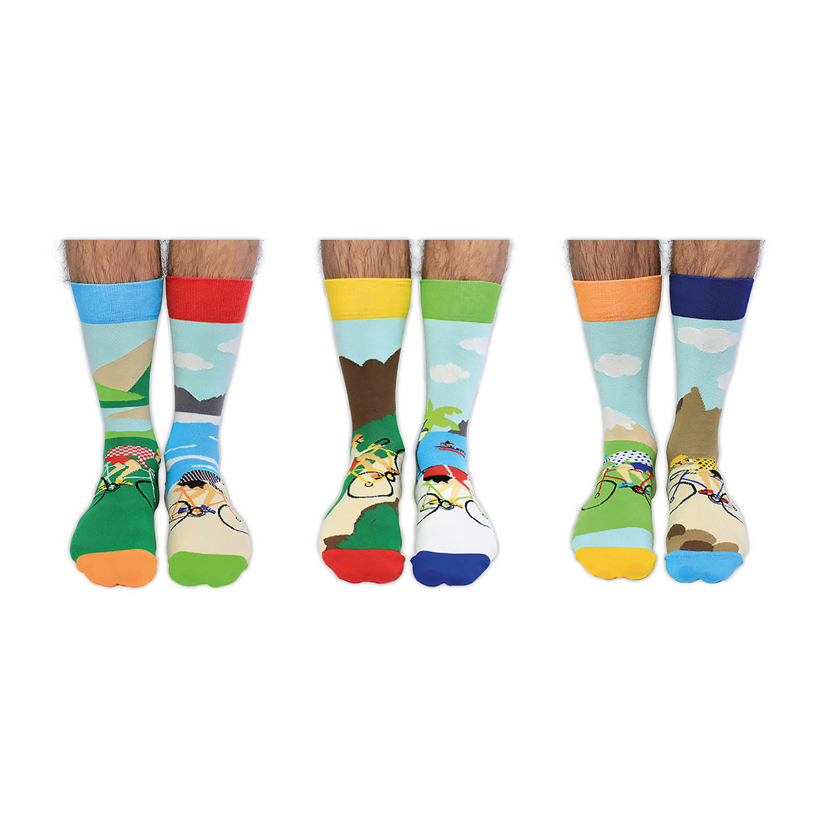 United Oddsocks On Your Bike 39-46, Socken-Geschenkbox für Velofans