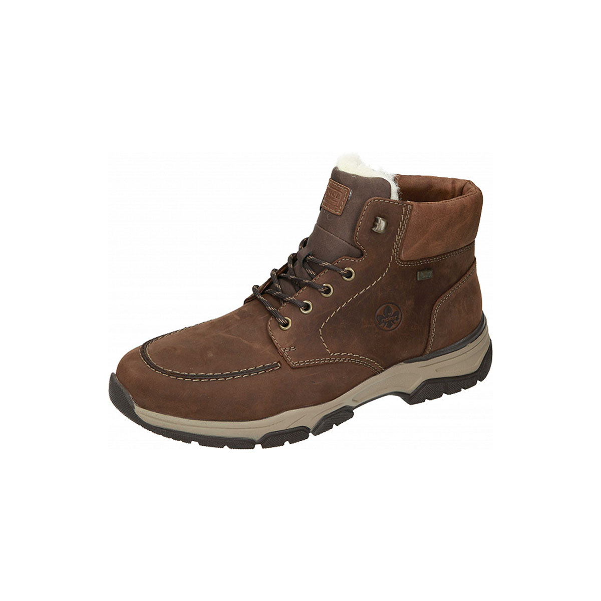 Rieker Schnürstiefel Lammwollfutter braun