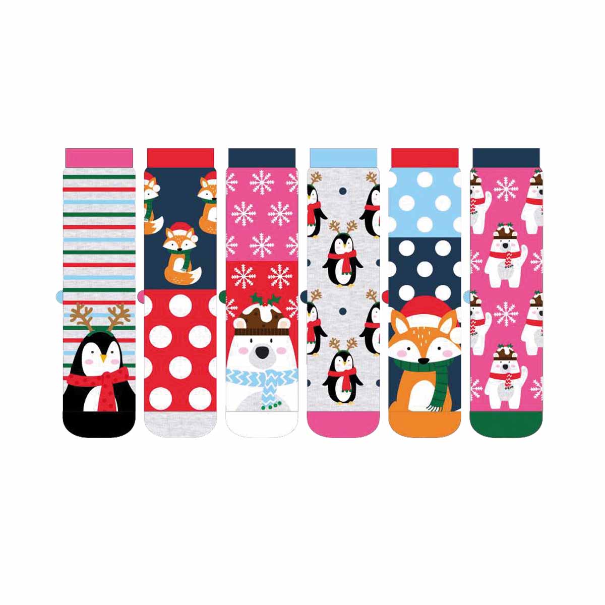 United Oddsocks Mistletoes 37-42, Sockenbox mit Magie des Winters und der Weihnachtszeit, produktansicht 2