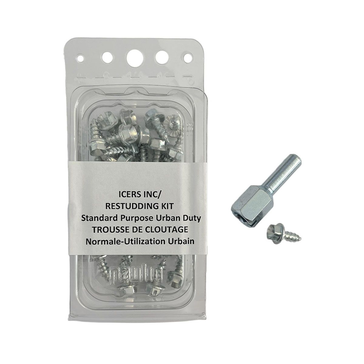 Icer's Ersatzspikes Kit flach: flache Ersatzspikes für Icer’s Gleitschutz