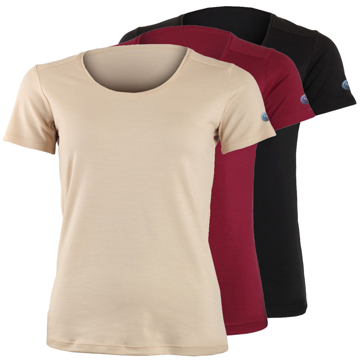 Lasting Irena: Merinoshirt mit Rundhals für Outdoor-Aktivitäten und Alltag