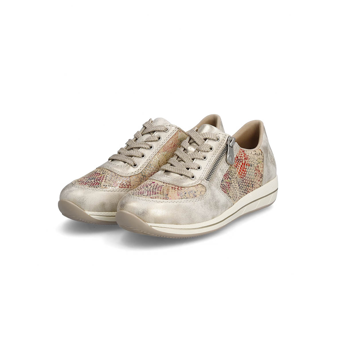 Rieker Sneaker mit Schürung und Reissverschluss weiss, produktansicht 1